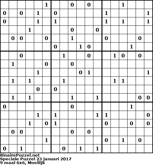 Binaire Puzzel