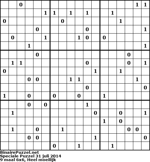 Binaire Puzzel