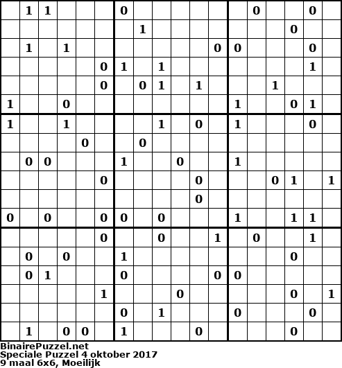 Binaire Puzzel
