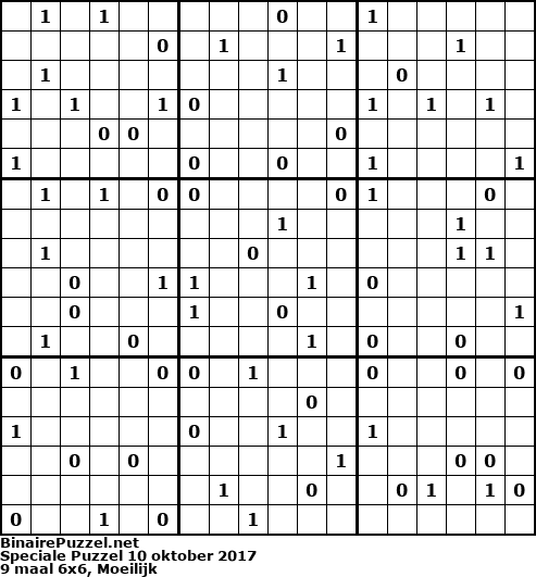 Binaire Puzzel