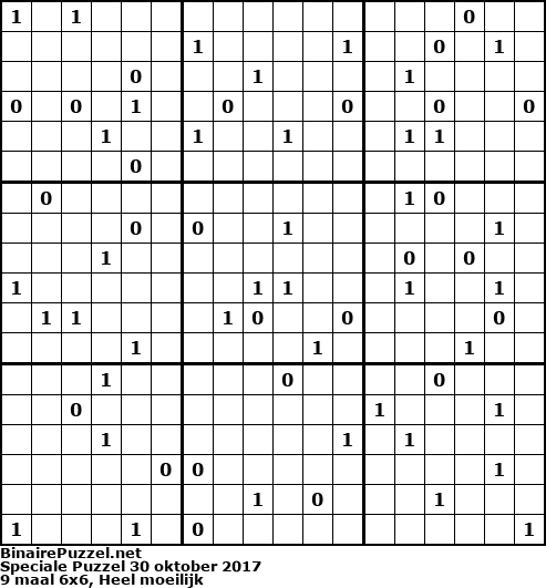 Binaire Puzzel
