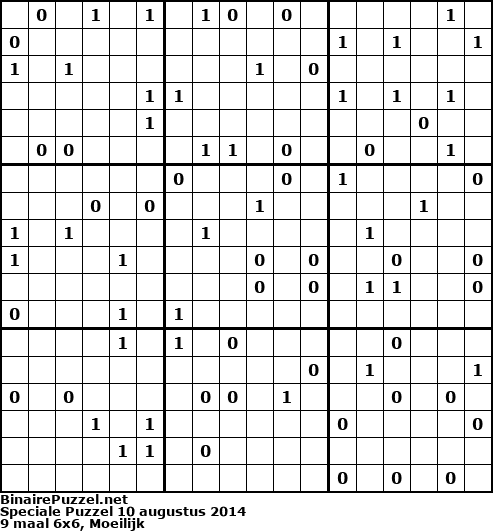 Binaire Puzzel