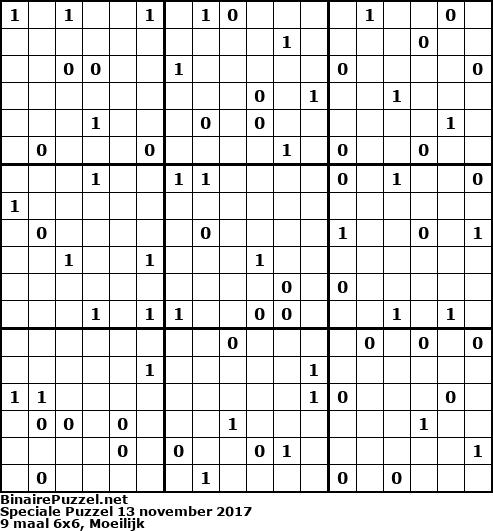 Binaire Puzzel