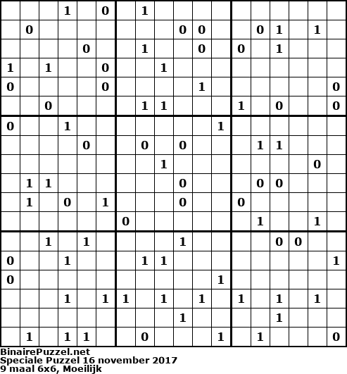 Binaire Puzzel