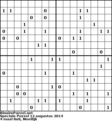 Binaire Puzzel