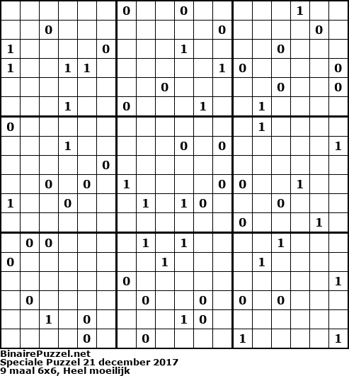 Binaire Puzzel
