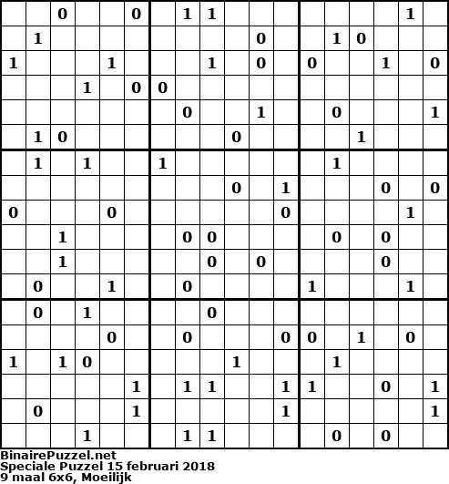 Binaire Puzzel