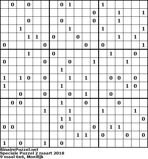 Binaire Puzzel