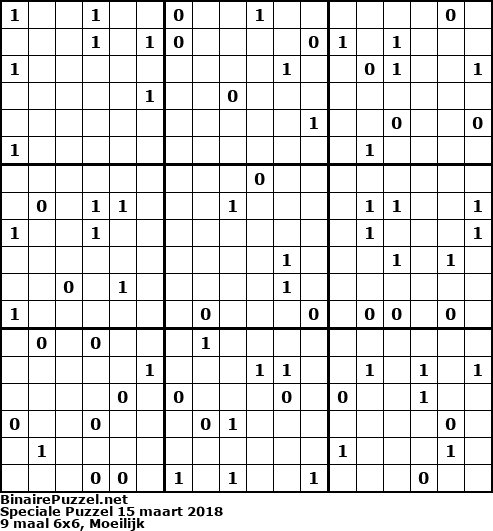 Binaire Puzzel