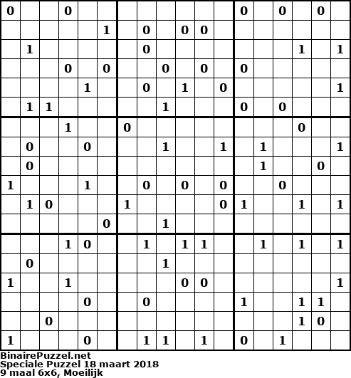 Binaire Puzzel