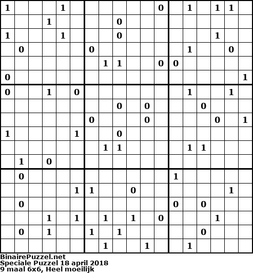 Binaire Puzzel