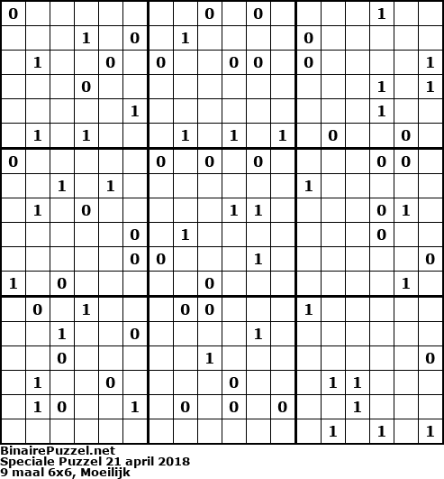 Binaire Puzzel