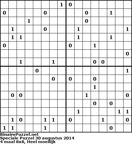 Binaire Puzzel