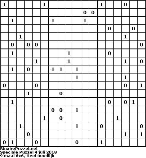Binaire Puzzel