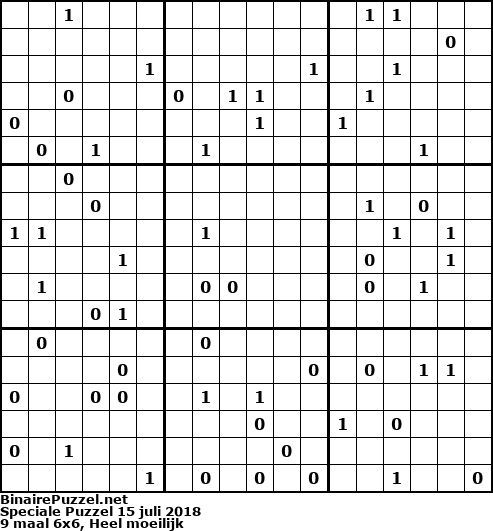 Binaire Puzzel