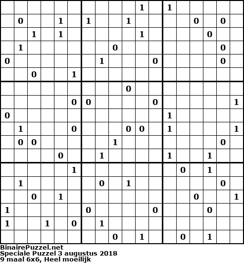 Binaire Puzzel