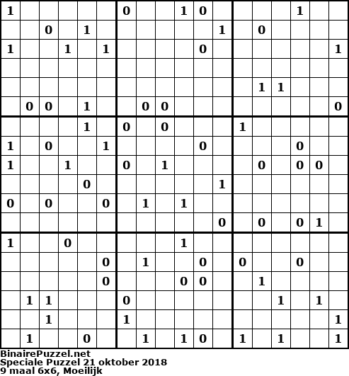 Binaire Puzzel