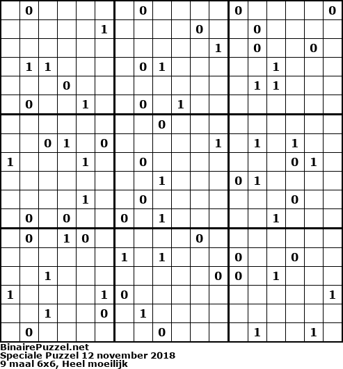 Binaire Puzzel