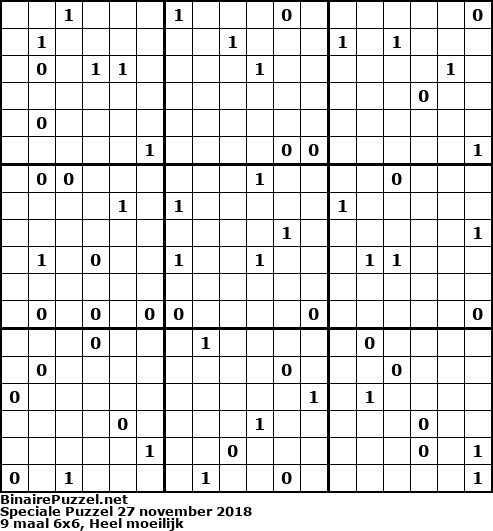 Binaire Puzzel