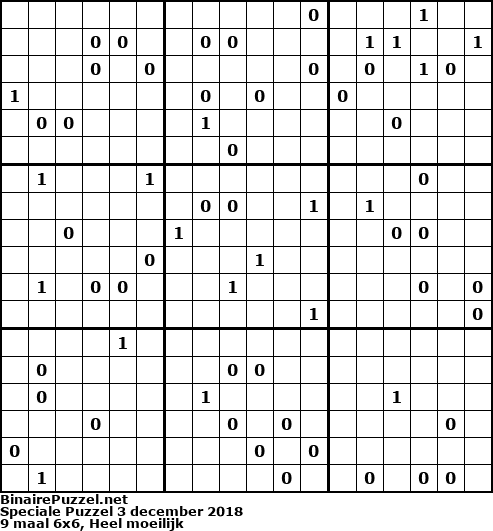 Binaire Puzzel