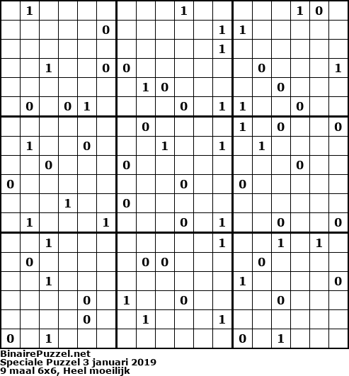 Binaire Puzzel