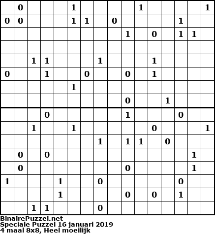 Binaire Puzzel