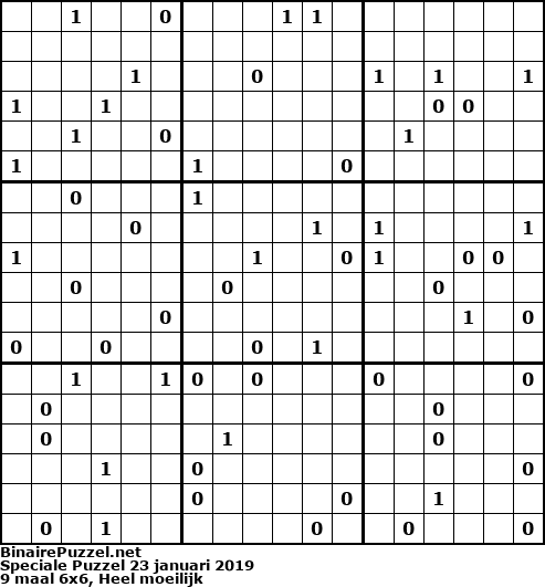 Binaire Puzzel