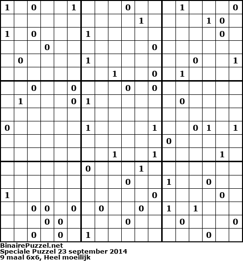 Binaire Puzzel