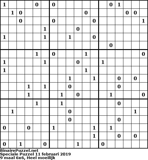 Binaire Puzzel