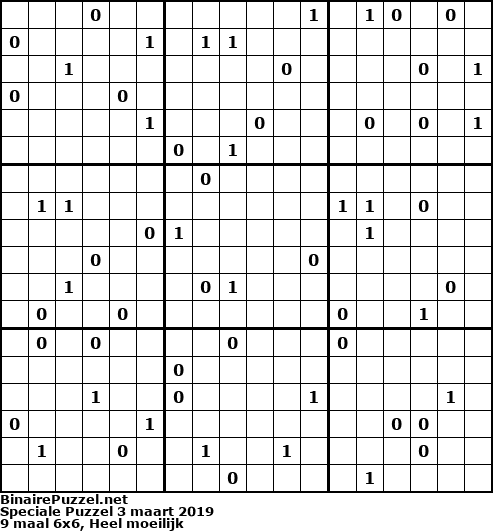 Binaire Puzzel