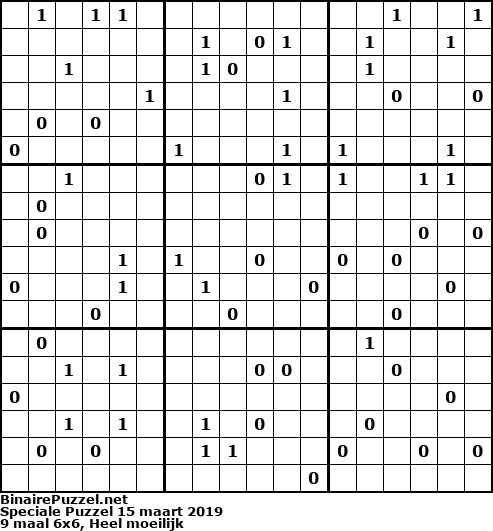 Binaire Puzzel