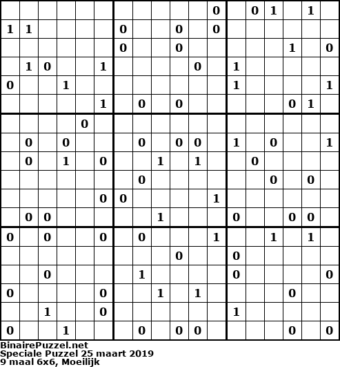 Binaire Puzzel
