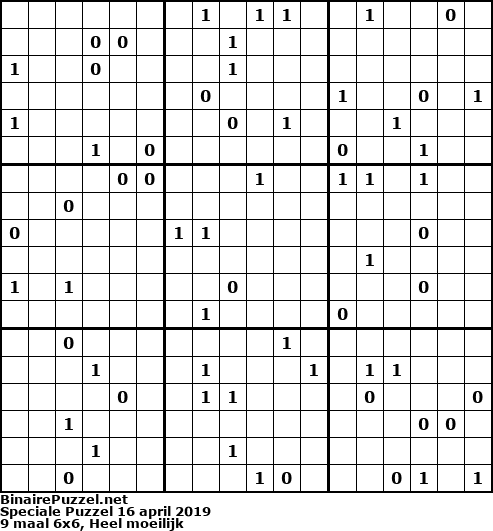 Binaire Puzzel
