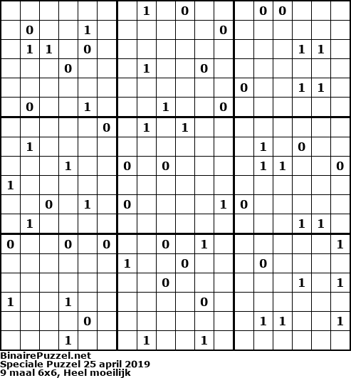 Binaire Puzzel