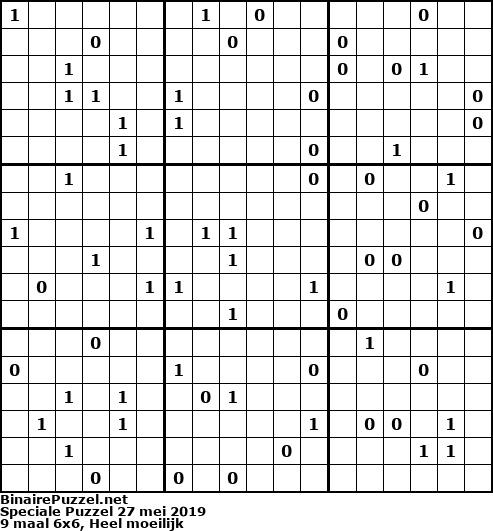 Binaire Puzzel