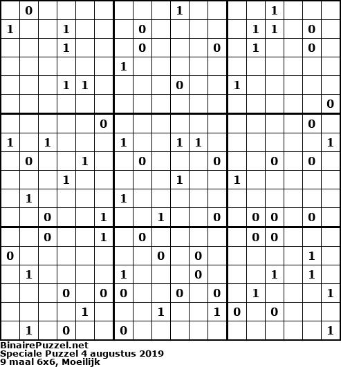 Binaire Puzzel