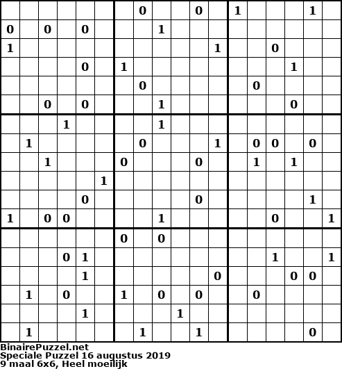 Binaire Puzzel