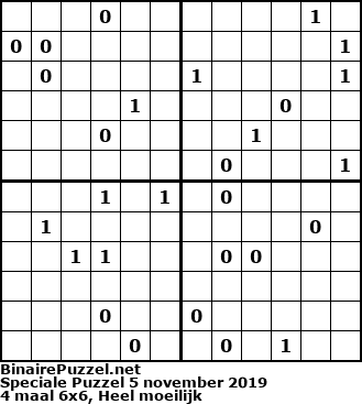 Binaire Puzzel