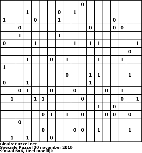 Binaire Puzzel