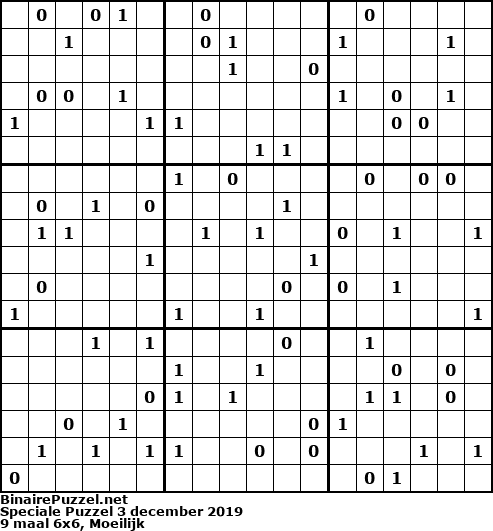 Binaire Puzzel
