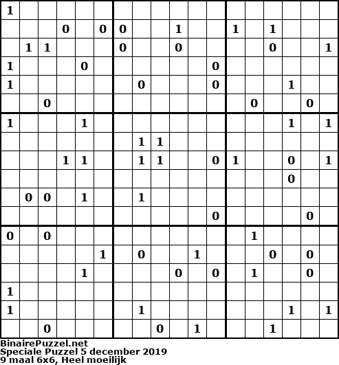 Binaire Puzzel