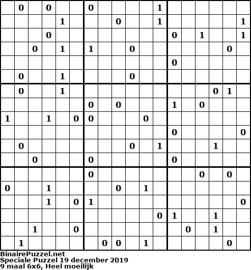 Binaire Puzzel