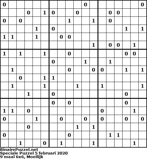 Binaire Puzzel
