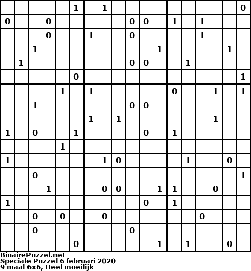 Binaire Puzzel