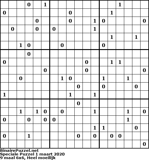 Binaire Puzzel