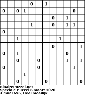 Binaire Puzzel