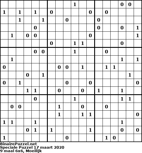 Binaire Puzzel