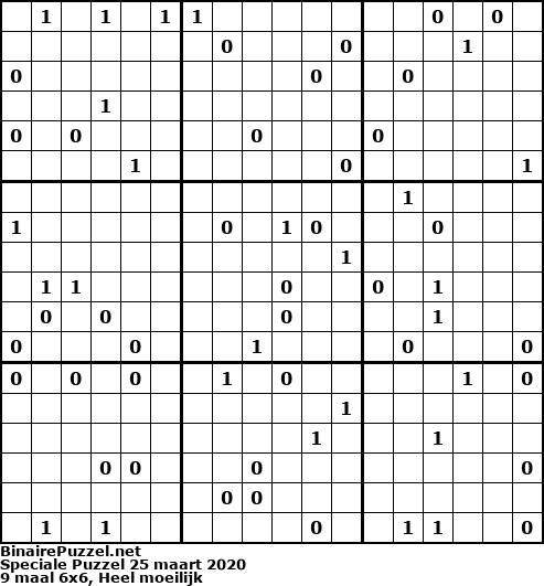 Binaire Puzzel