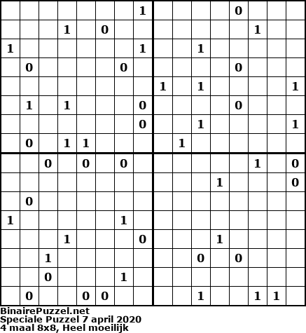 Binaire Puzzel