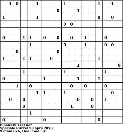 Binaire Puzzel